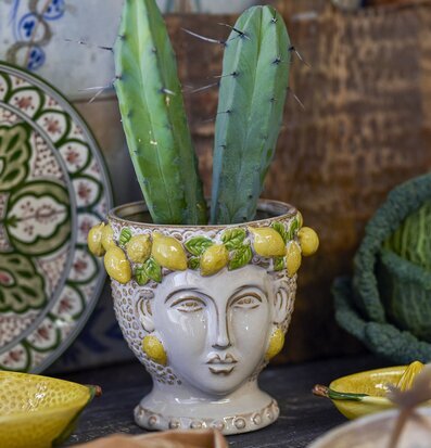 Kruka Limone Stengods Bloomingville Krukor Örtkrukor Glaskrukor