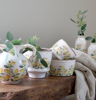 Kruka Limone Blossom H14cm Chic Antique Krukor Örtkrukor Glaskrukor