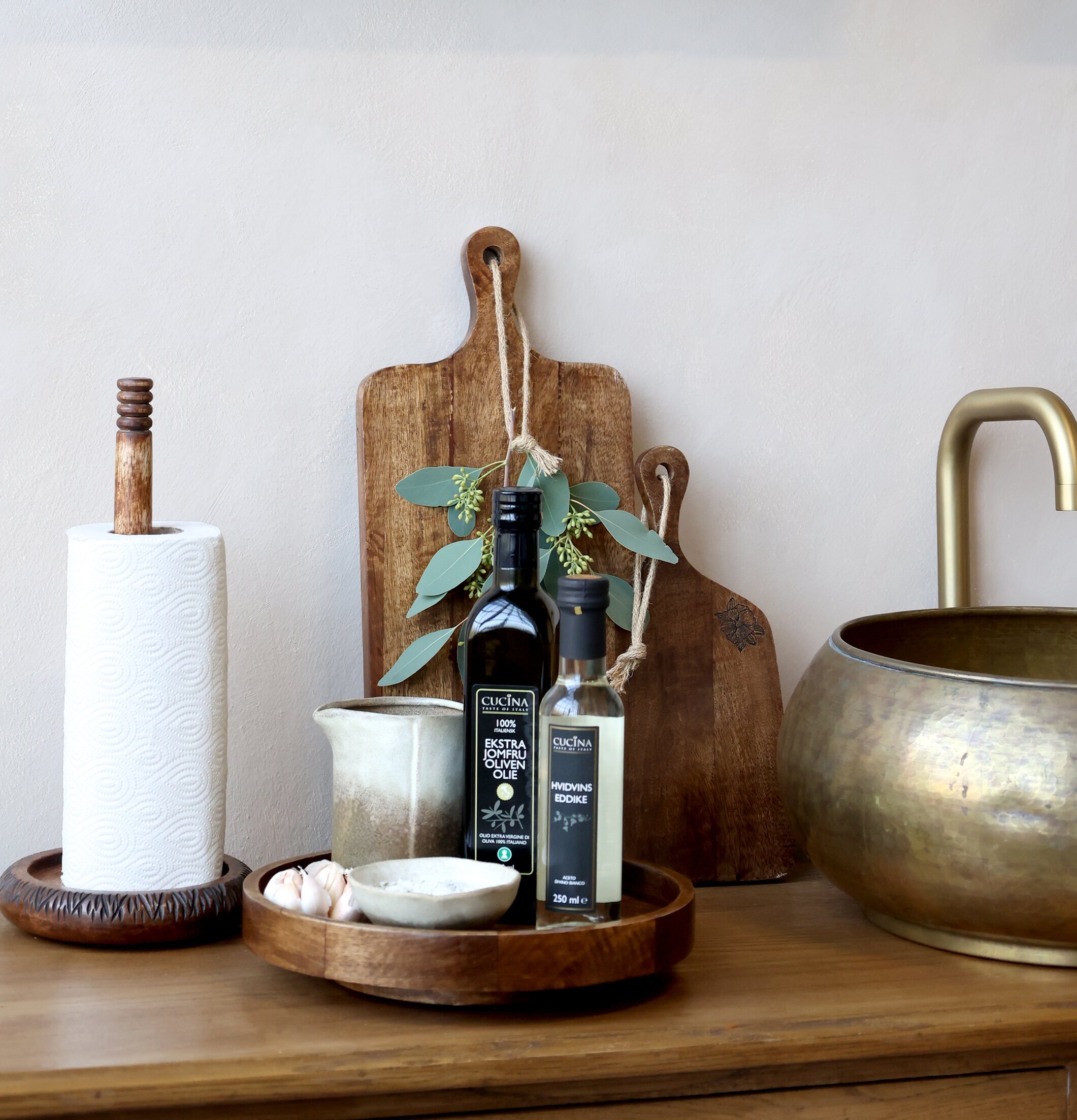 Pappershållare Hushåll Natur Chic Antique för hushållspapper