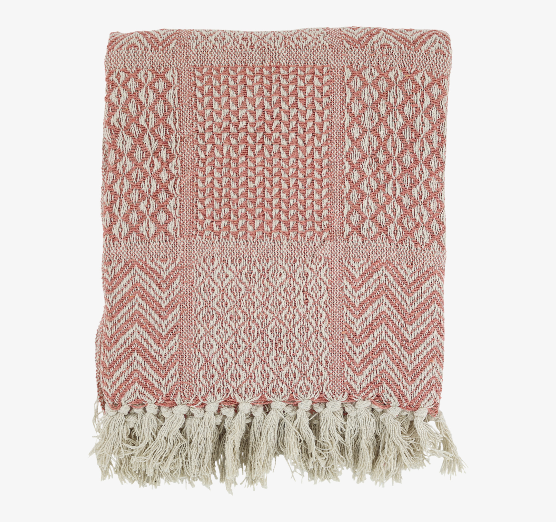 Pläd Coral Blush Chic Antique Täcken, filtar, plädar och överkast Filtar Plädar Överkast