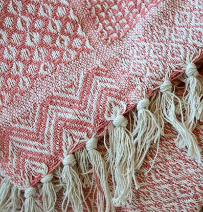 Pläd Coral Blush Chic Antique Täcken, filtar, plädar och överkast Filtar Plädar Överkast