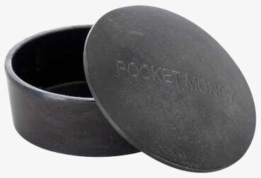 Box Money Svart från THG, en kompakt och stilren förvaring