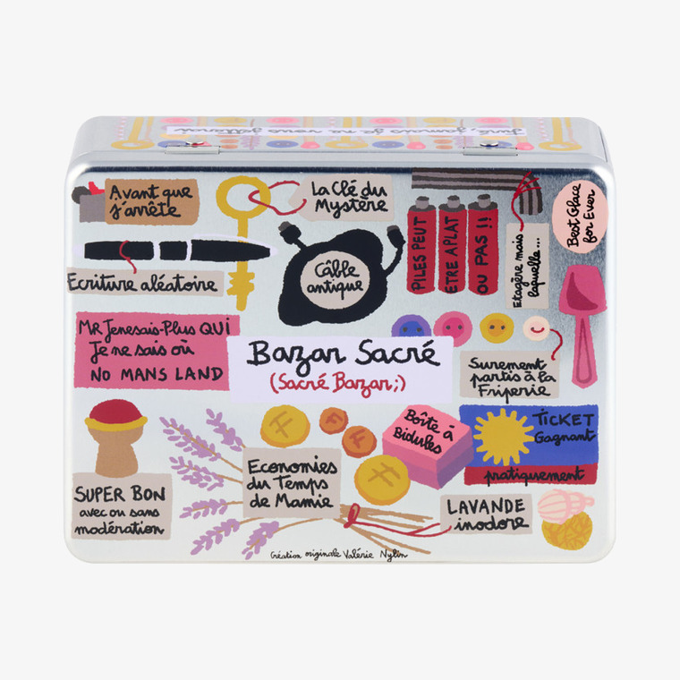 Plåtburk Småsaker Derriére la porte Plåtburkar Metallburkar