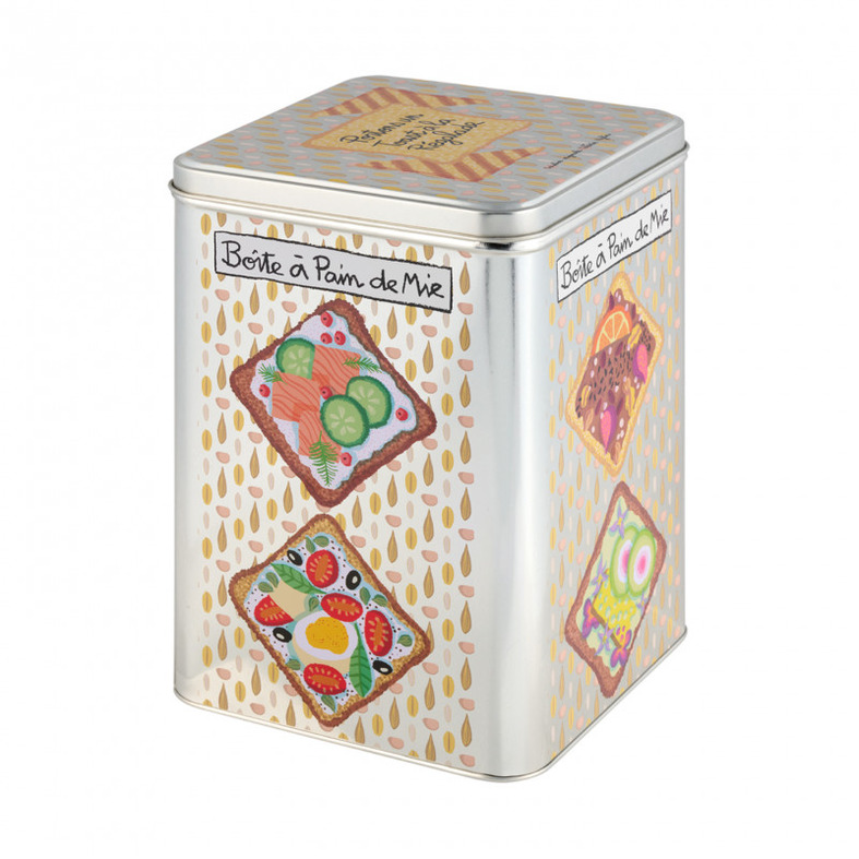 Plåtburk Bröd Derriére la porte Plåtburkar Metallburkar