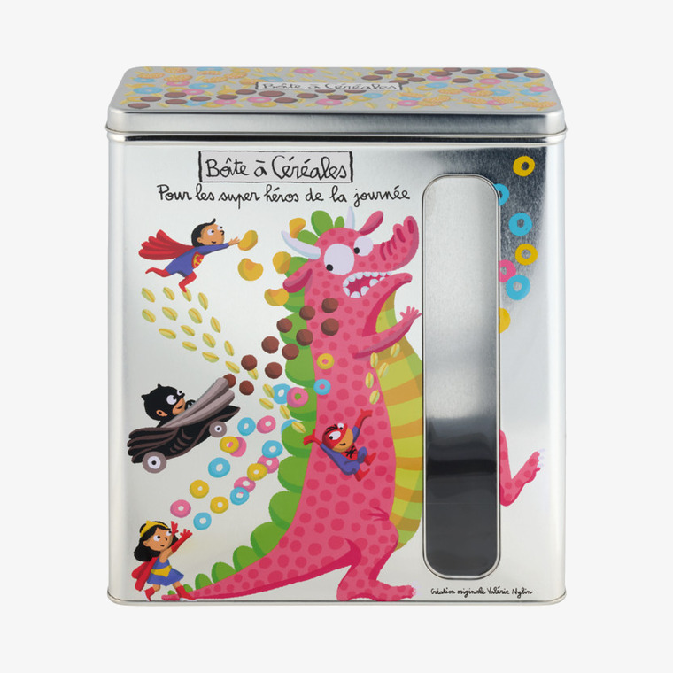 Plåtburk Flingor Derriére la porte Plåtburkar Metallburkar