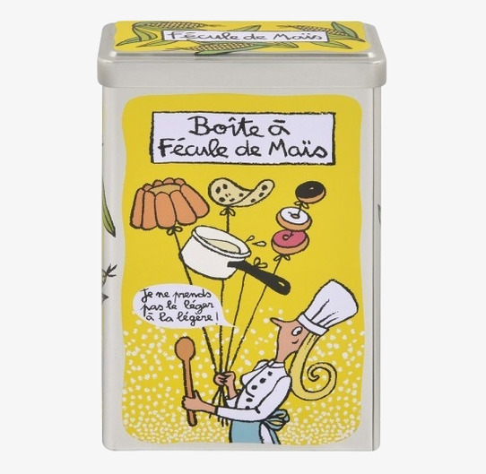 Plåtburk Maizena från Derriére la porte med färgglad design