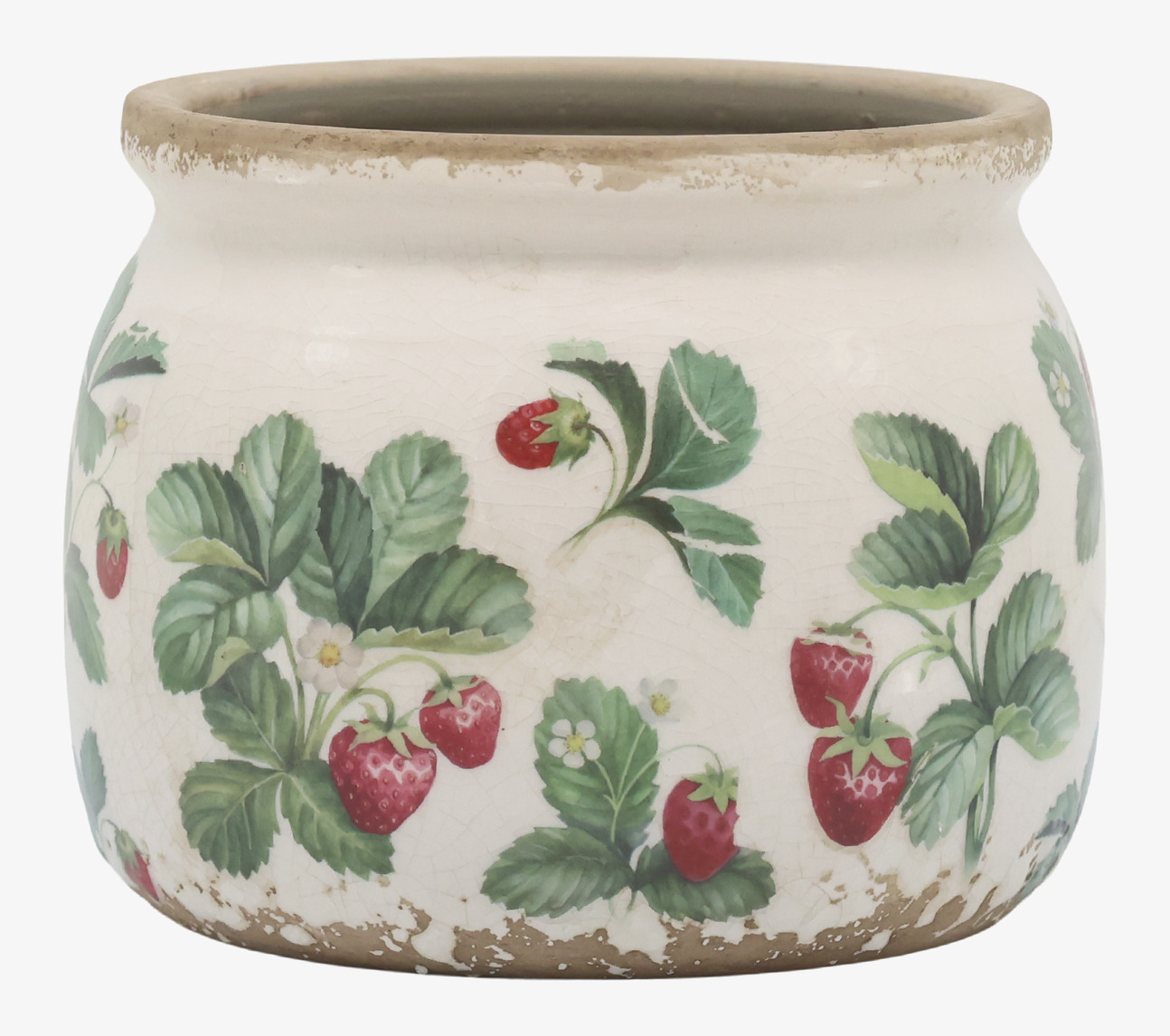 Fraises Kruka Jordgubbar Ø12cm Chic Antique Krukor Örtkrukor Glaskrukor