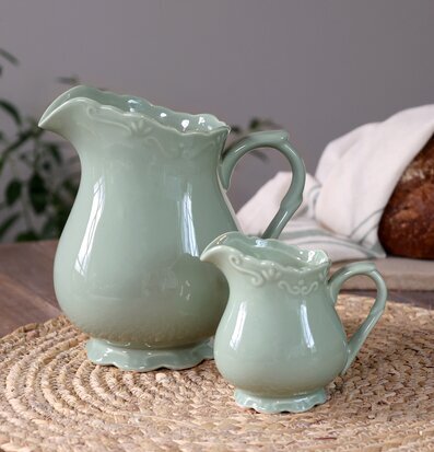 Provence Stor Kanna Verte Liten Chic Antique Kannor Tekannor (ej termos) Cooler tank med kran Glasburkar