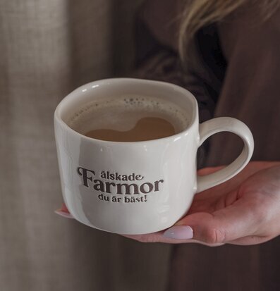 Mugg - Älskade Farmor Majas Cottage Muggar/koppar i porslin, keramik, papper eller biologiskt material organiskt ekologiskt