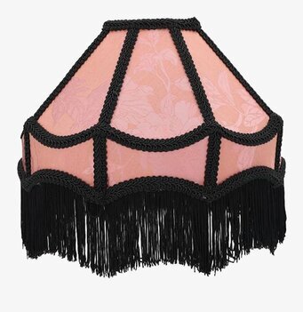 Lampskärm Frans Rosa/Svart A Lot Decoration Lampskärmar