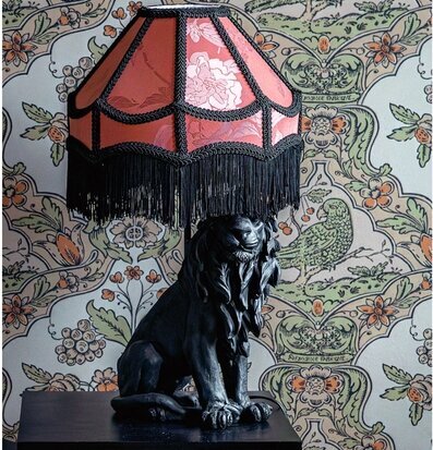 Lampskärm Frans Rosa/Svart A Lot Decoration Lampskärmar