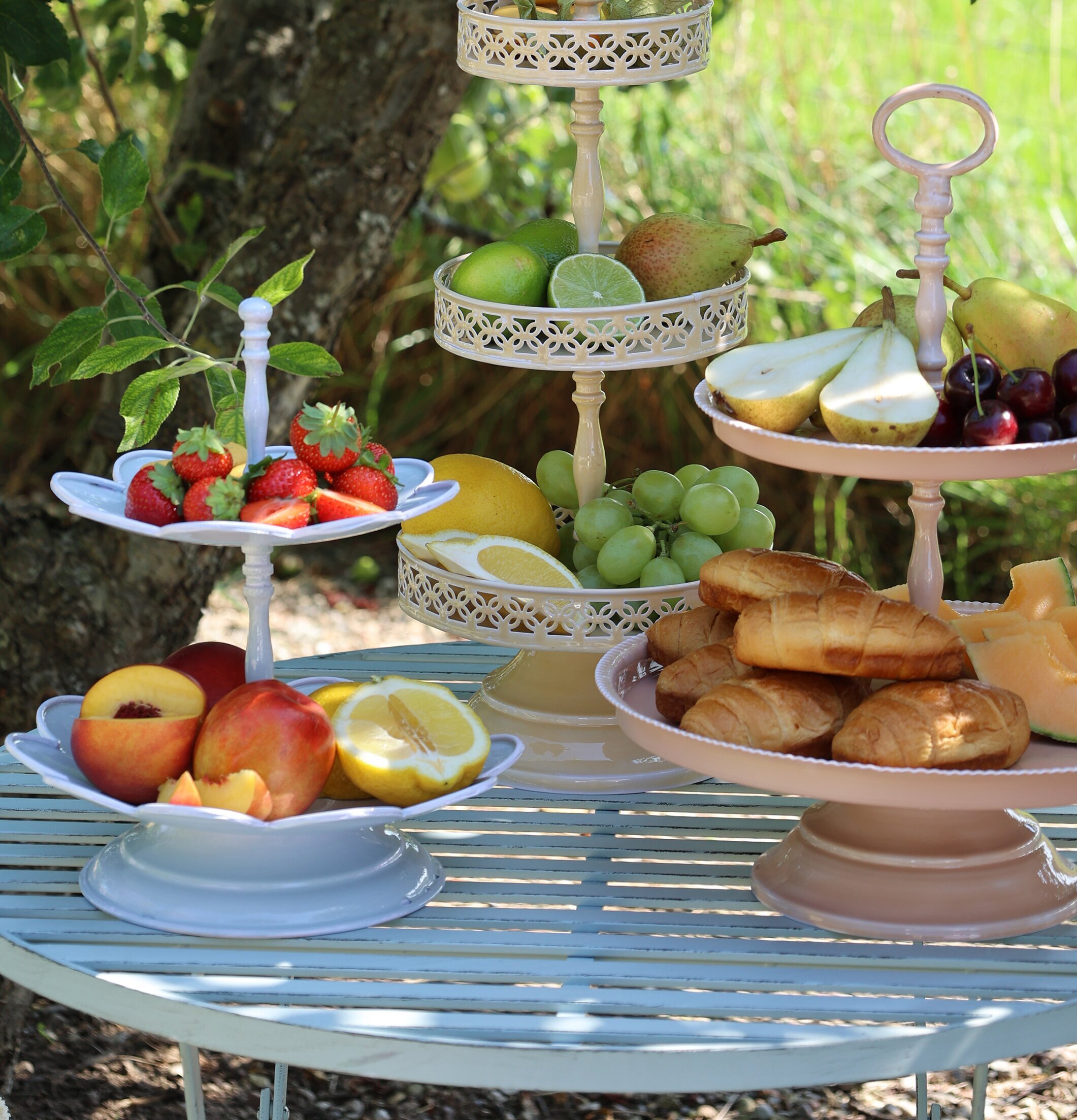 Etagère Sky Blue Chic Antique Tårt-/kakfat Tårtfat Kakfat
