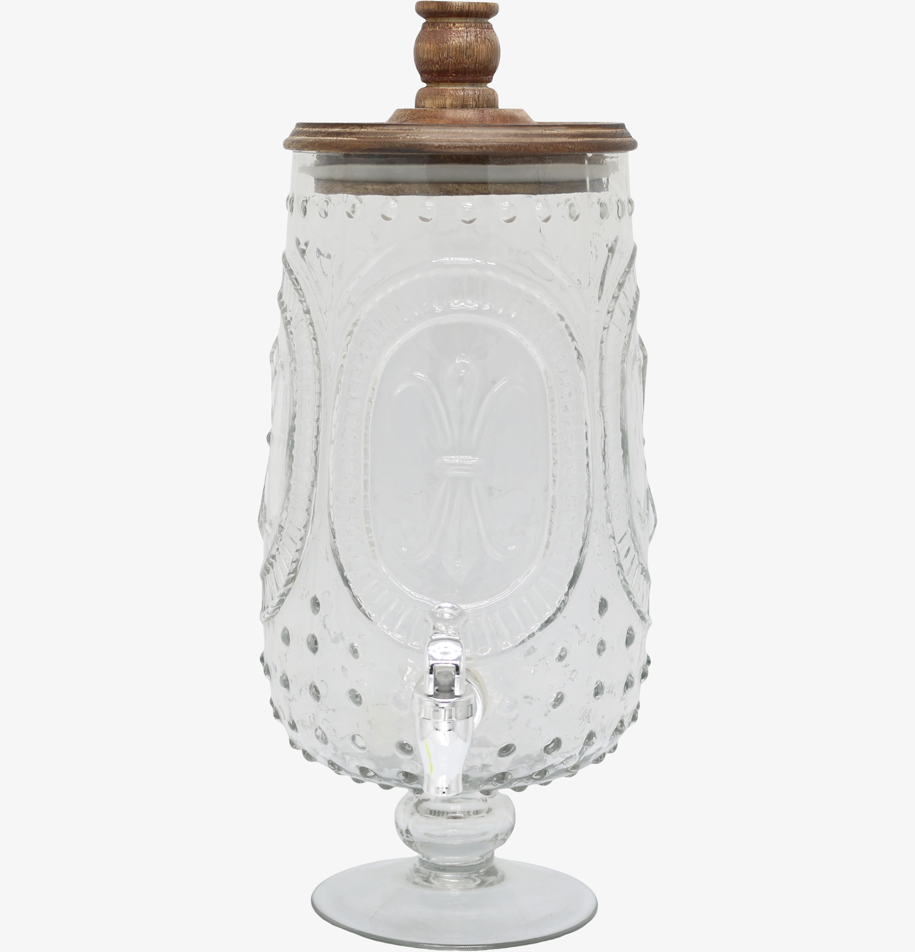 Dryckesbehållare Med Kran Chic Antique Kannor Tekannor (ej termos) Cooler tank med kran Glasburkar Vinboxar Glasflaskor