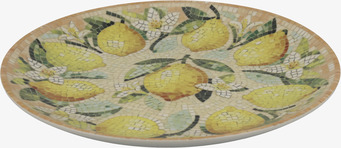Tallrik Mosaik Citron Ø26,5cm Chic Antique Tallrikar Djupa tallrikar (ej skål) Desserttallrikar Assietter Barntallrikar Picknicktallrikar