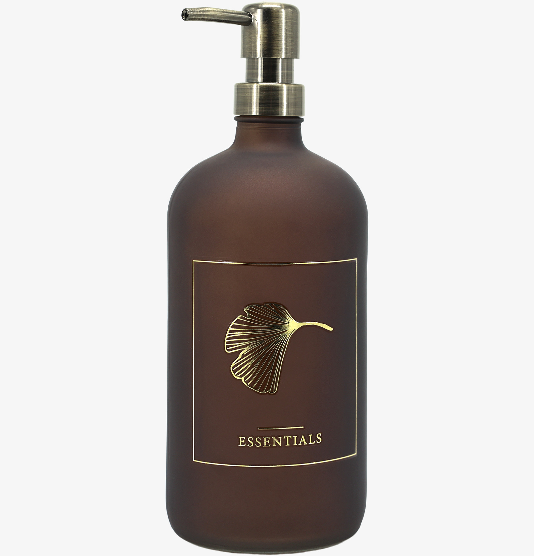 Glasflaska Pump Mocca 1000 ml Chic Antique för inredning