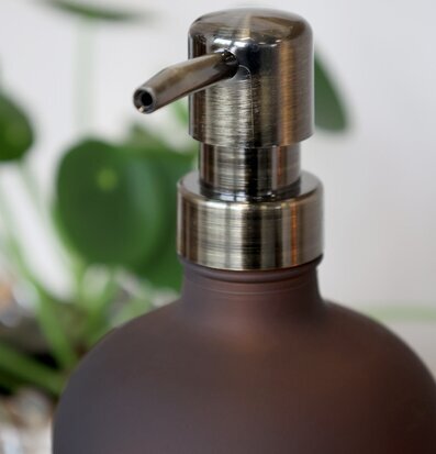 Glasflaska Pump Mocca 1000 ml 500 Chic Antique för inredning