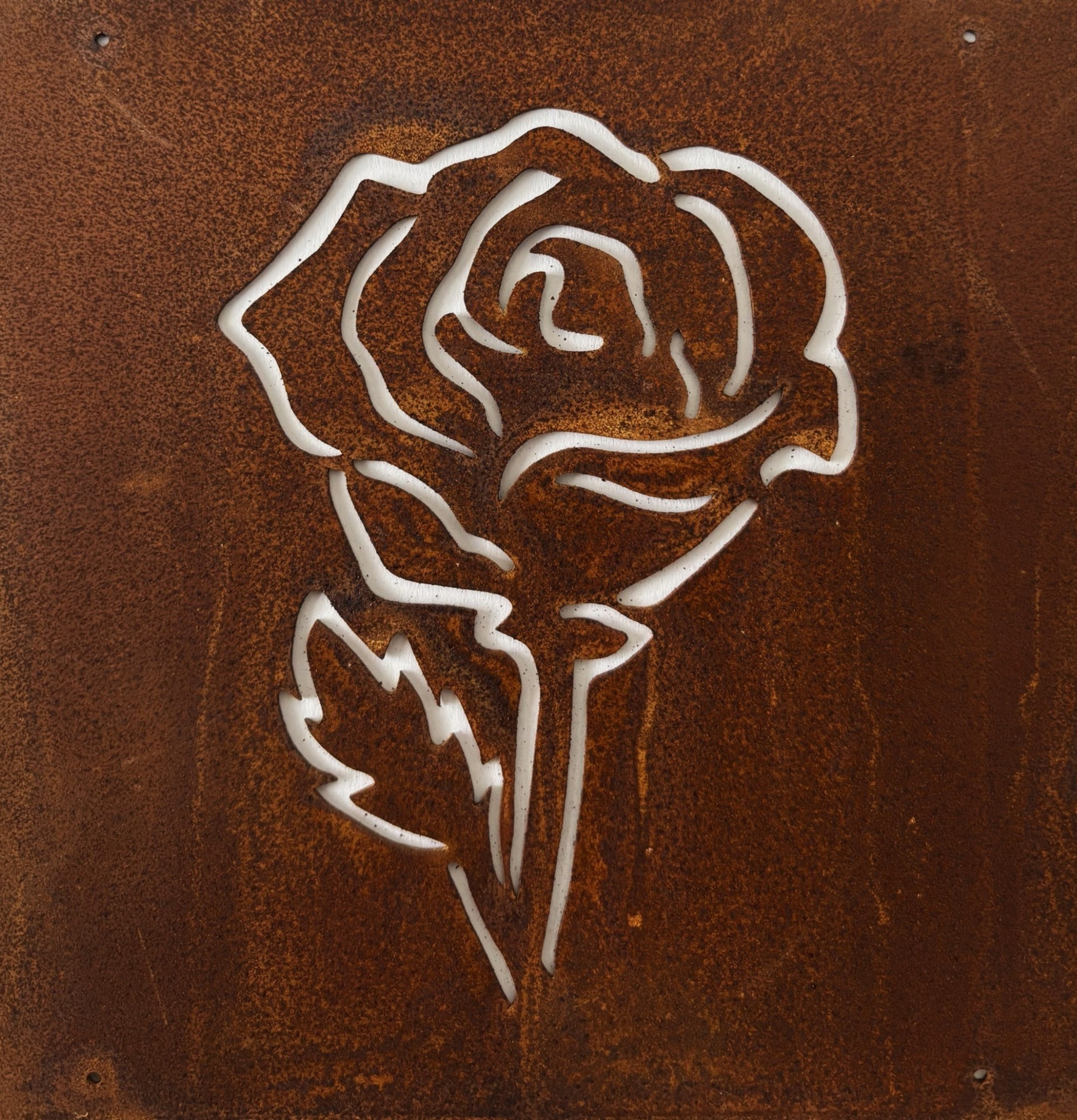 Skylt Ros (armeringsnät) Rost Lind Decoration Utomhusskyltar Skyltar för utomhusbruk