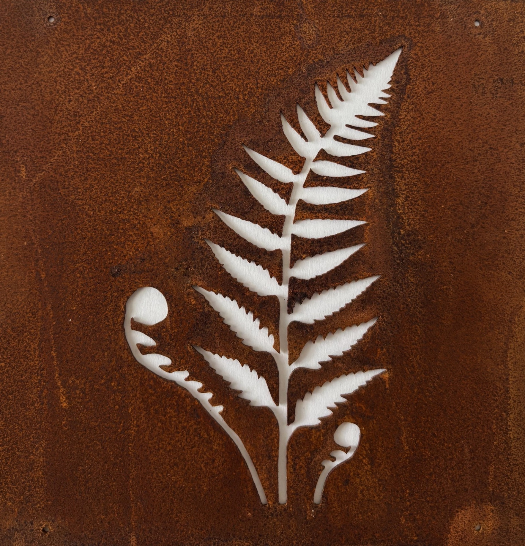 Skylt Ormbunke (armeringsnät) Rost Lind Decoration Utomhusskyltar Skyltar för utomhusbruk