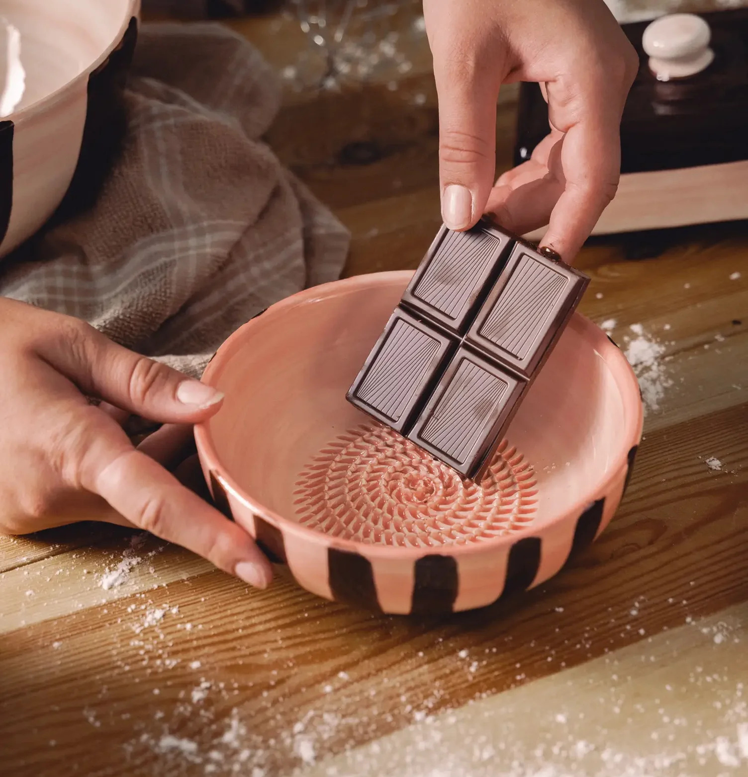 Keramisk Rivplatta Rosa/Brun Tierra Cocida Rivjärn/Rivplatta rivplatta