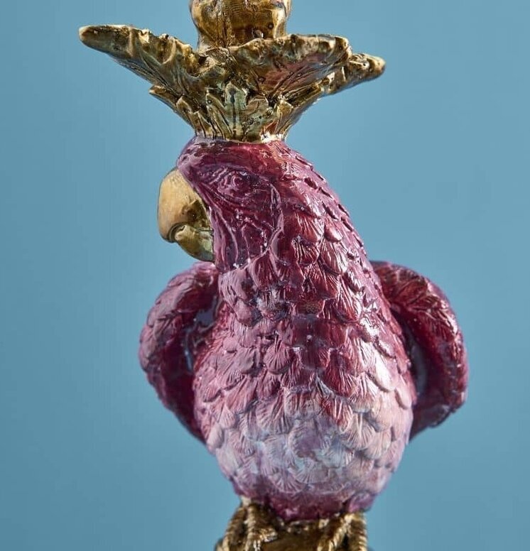 Ljusstake Papegoja Rosa Werner Voss Ljusstakar Adventsstakar Ljushållare Ljushyllor