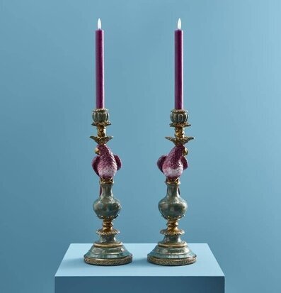 Ljusstake Papegoja Rosa Werner Voss Ljusstakar Adventsstakar Ljushållare Ljushyllor