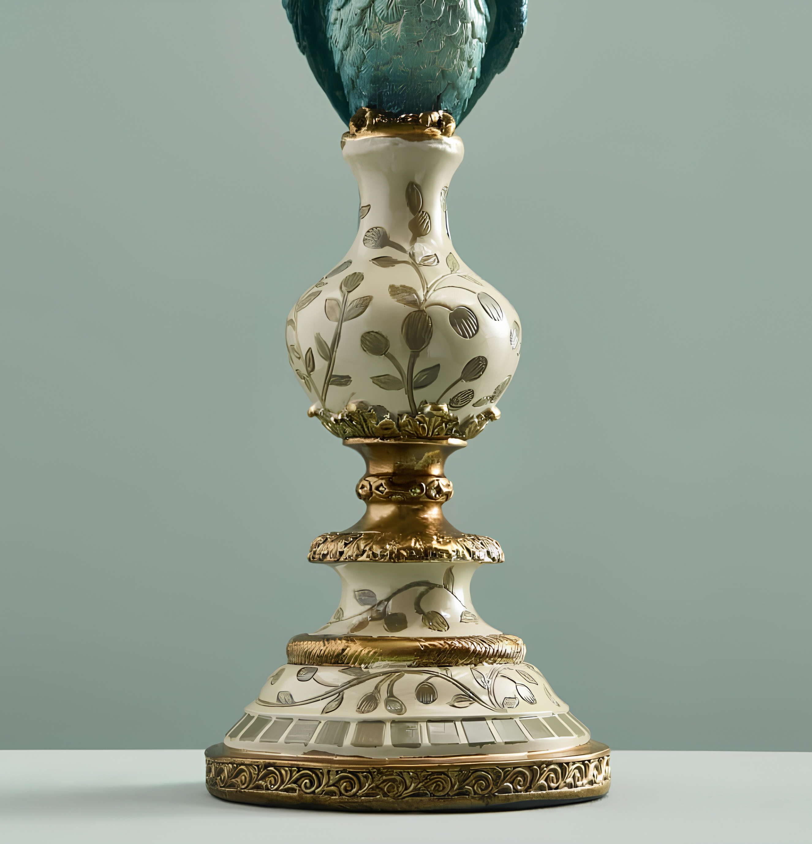 Ljusstake Papegoja Turkos Werner Voss Ljusstakar Adventsstakar Ljushållare Ljushyllor