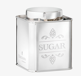 Plåtburk Socker Bungalow Plåtburkar Metallburkar