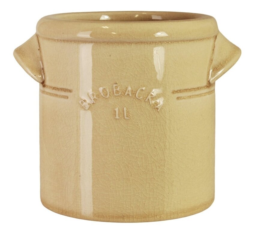 Krus Brobacka 1L Gul Rak Strömshaga Förvaring köksredskap Redskapskrus för kök Krukor Örtkrukor Glaskrukor