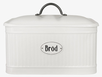 Plåtburk Hugo Bröd Vit Strömshaga Plåtburkar Metallburkar