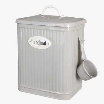 Plåtburk Hugo Hundmat Beige Strömshaga Plåtburkar Metallburkar