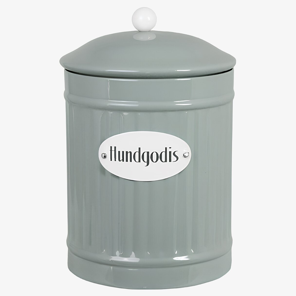 Plåtburk Hugo Hundgodis Grön Strömshaga Plåtburkar Metallburkar