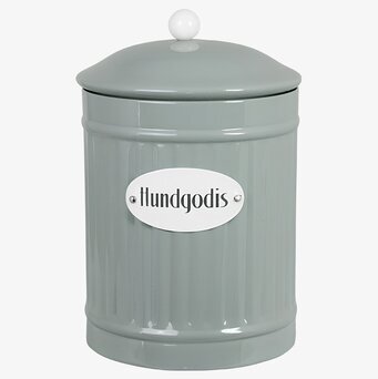 Plåtburk Hugo Hundgodis Grön Strömshaga Plåtburkar Metallburkar