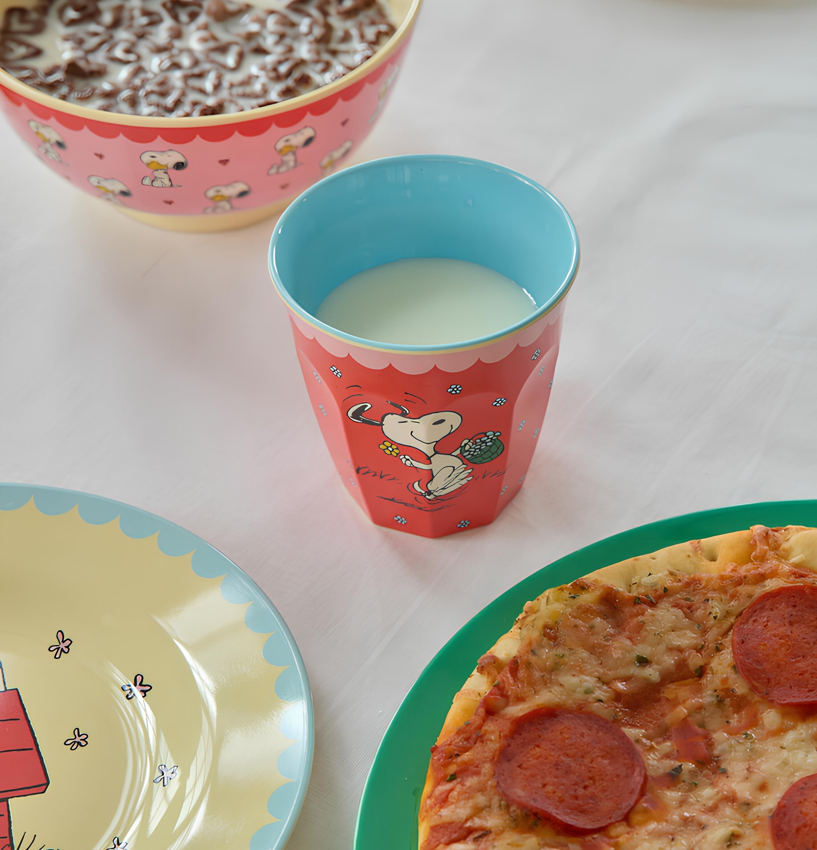 Melaminmugg Snobben Röd Rice Melaminmuggar Lattemuggar i melamin Melaminkoppar