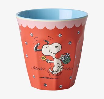 Melaminmugg Snobben Röd Rice Melaminmuggar Lattemuggar i melamin Melaminkoppar