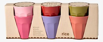 Muggar Melamin 6-pack Rice Melaminmuggar Lattemuggar i melamin Melaminkoppar