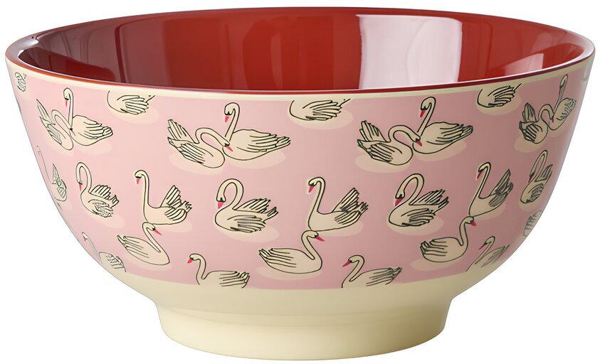 Skål Swan Print Rice Skålar att äta ur tilltugg Såskannor/Vispskål servering Matlådor Förvaring av lunch/mat Lunchboxar