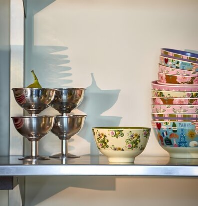 Liten Skål Retro Bouquet Print Rice Skålar att äta ur tilltugg Såskannor/Vispskål servering Matlådor Förvaring av