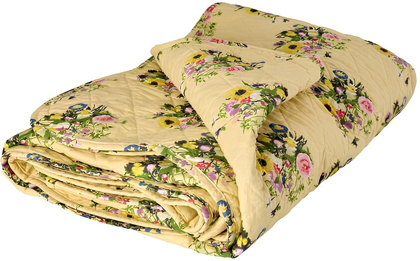 Cotton Quilt Retro Bouquet Print Rice Täcken, filtar, plädar och överkast Filtar Plädar Överkast