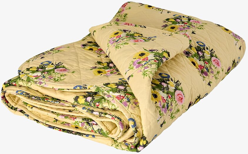 Cotton Quilt Retro Bouquet Print Rice Täcken, filtar, plädar och överkast Filtar Plädar Överkast