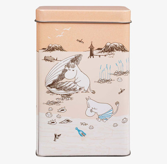 Kaffeburk Strandtur Moomin by Martinex Plåtburkar Metallburkar