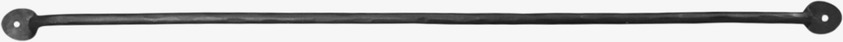 Väggstång Svart 80 cm Chic Antique Knoppar Väggknoppar Klädhängare
