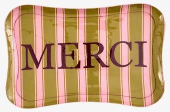 Emaljbricka Randig Merci Rice Serveringsbrickor Brickset Serveringsfat