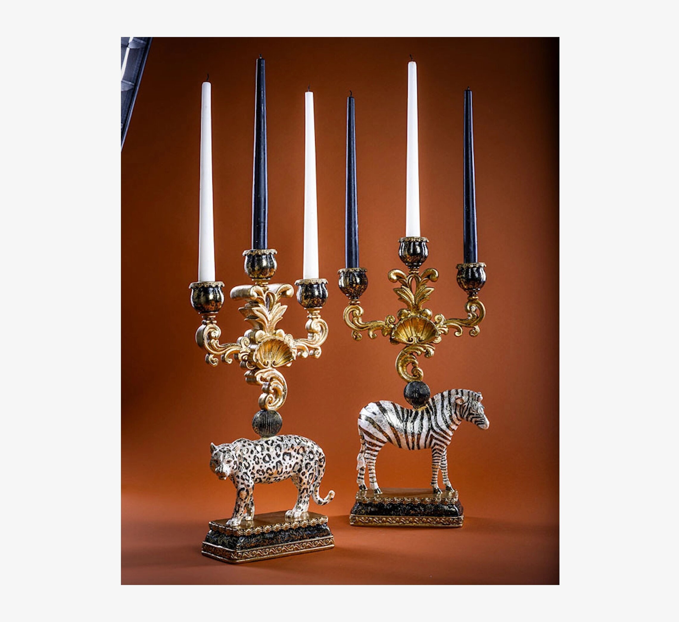 Ljusstake Leopard A Lot Decoration Ljusstakar Adventsstakar Ljushållare Ljushyllor