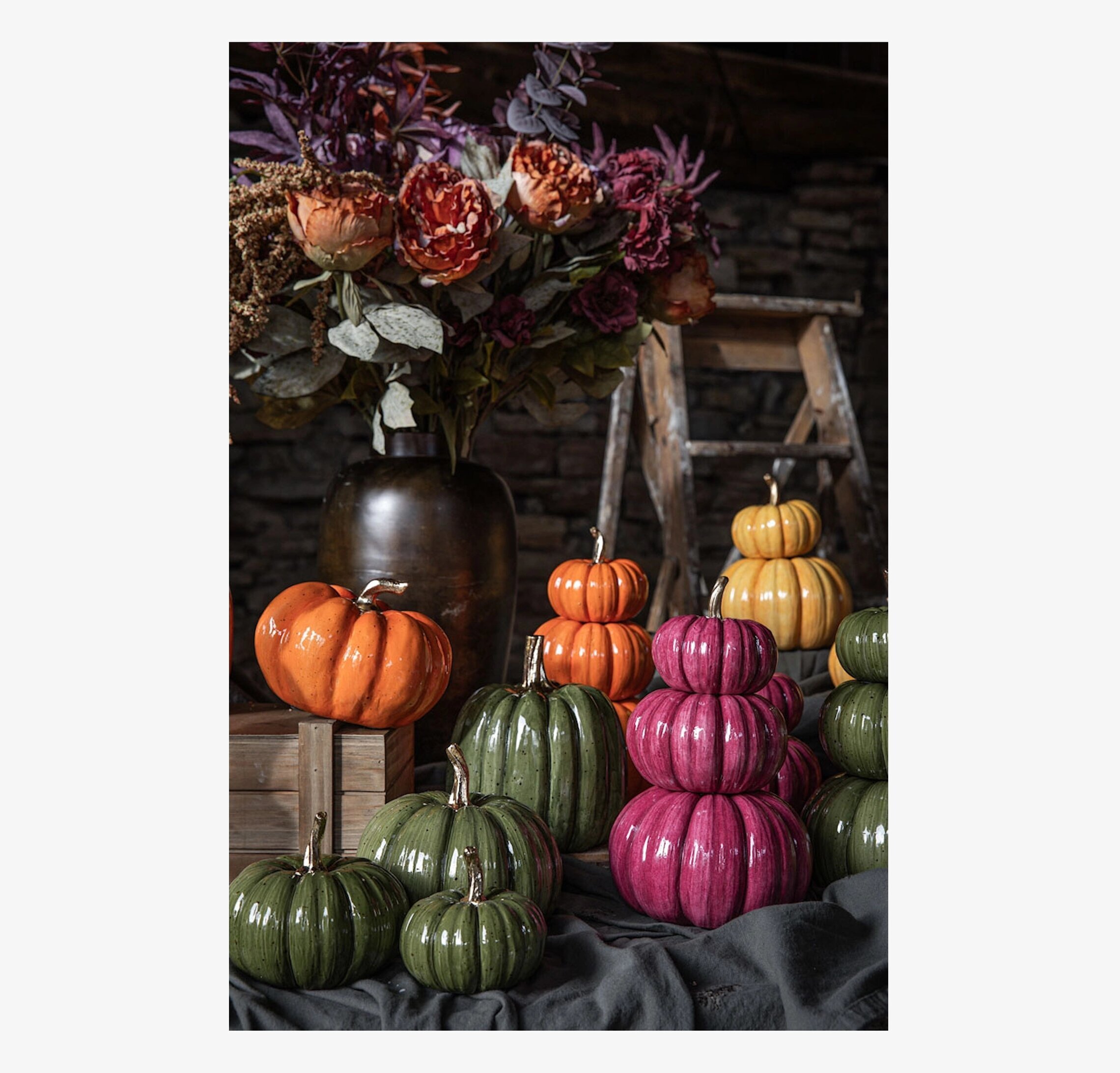 Dekoration Pumpa Trippel Shine Grön A Lot Decoration Övrig prydnad/dekoration för inredning innemiljö