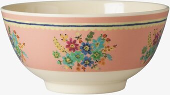 Bild av elegant skål med blommotiv och subtil charm