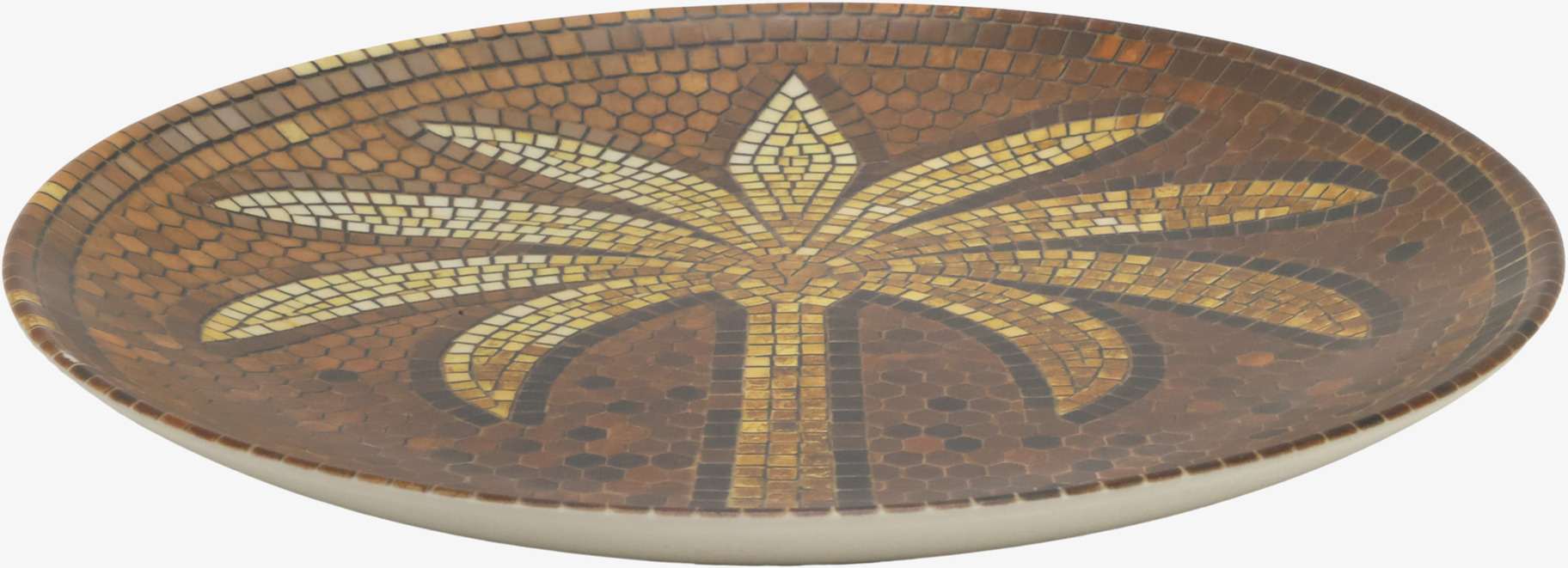 Tallrik Mosaik Palm Ø26,5cm Chic Antique Tallrikar Djupa tallrikar (ej skål) Desserttallrikar Assietter Barntallrikar Picknicktallrikar