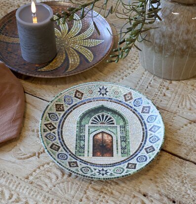 Tallrik Mosaik Oriental Ø21cm Chic Antique Tallrikar Djupa tallrikar (ej skål) Desserttallrikar Assietter Barntallrikar Picknicktallrikar