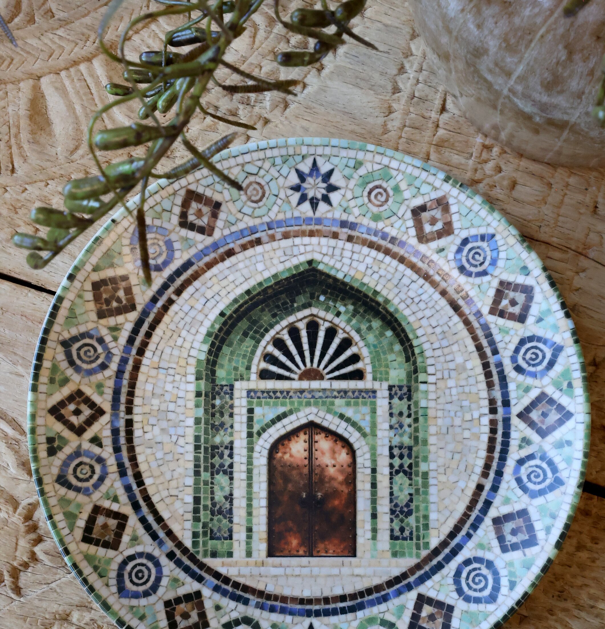 Tallrik Mosaik Oriental Ø21cm Chic Antique Tallrikar Djupa tallrikar (ej skål) Desserttallrikar Assietter Barntallrikar Picknicktallrikar