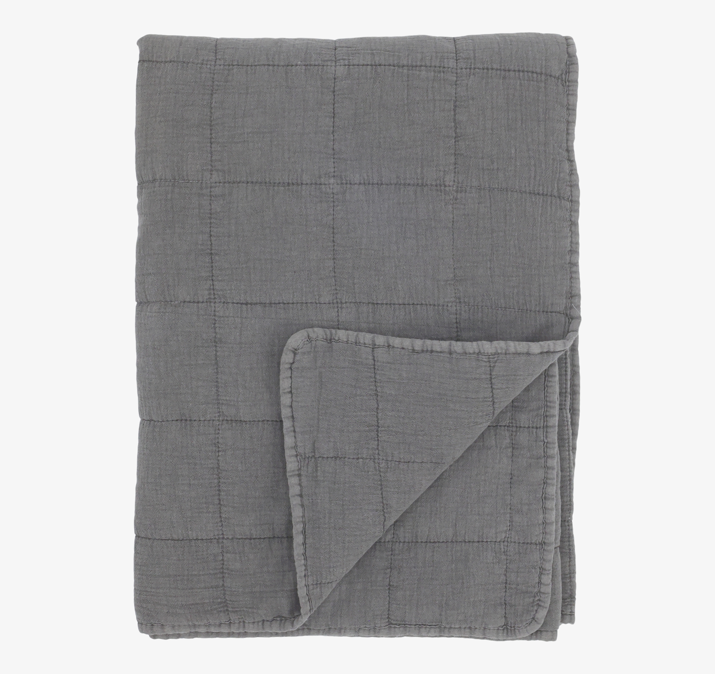Aix Vintage Quilt Thunder Grey Chic Antique Täcken, filtar, plädar och överkast Filtar Plädar Överkast