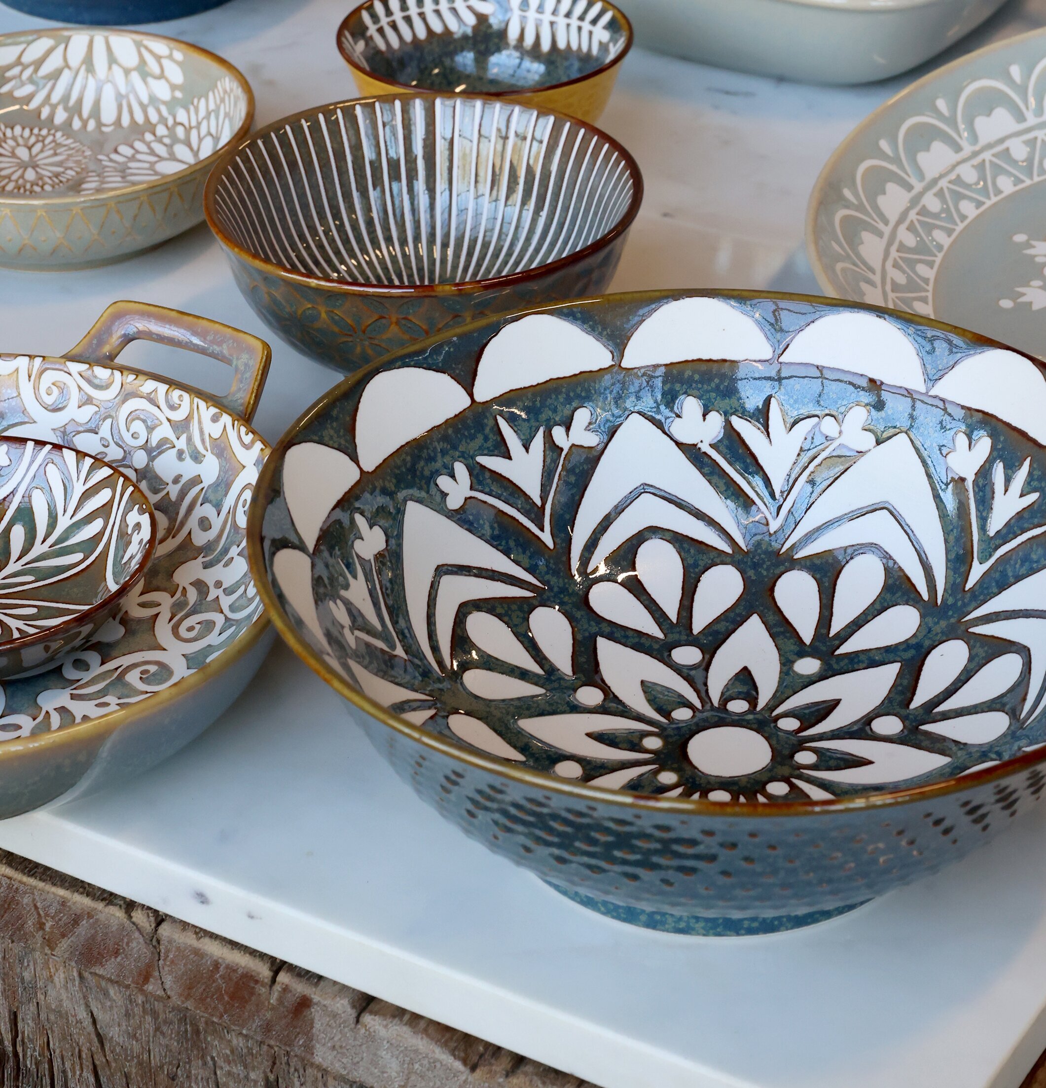 Skål Arés Opal Chic Antique Skålar att äta ur tilltugg Såskannor/Vispskål servering Matlådor Förvaring av lunch/mat